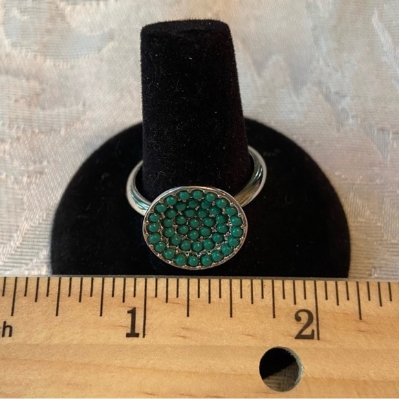 Lia Sophia Rings • Set of 3 Rings - silver and turquoise blue tones Size 7 - Picture 6 of 7